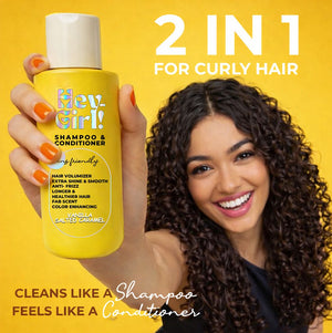 VANILLA SALTED CARAMEL shampoo & conditioner -300ML- 2IN1 FOR CURLY DAMAGED HAIR
