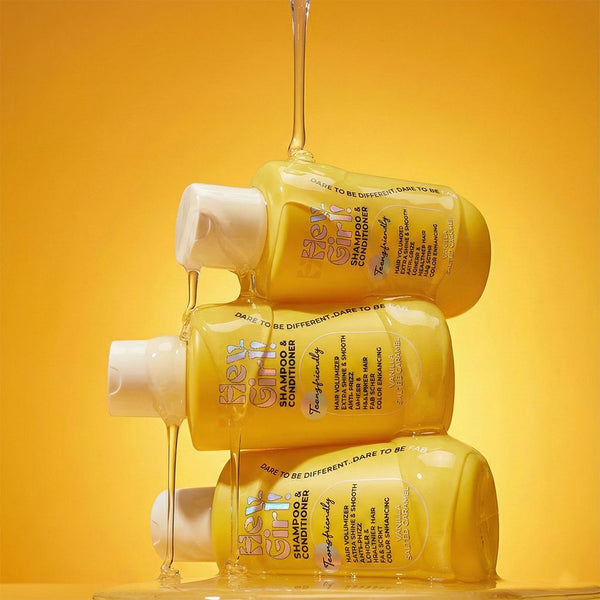 VANILLA SALTED CARAMEL shampoo & conditioner -300ML- 2IN1 FOR CURLY DAMAGED HAIR