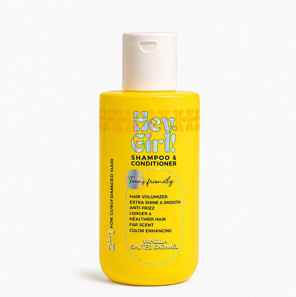 VANILLA SALTED CARAMEL shampoo & conditioner -300ML- 2IN1 FOR CURLY DAMAGED HAIR